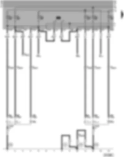 Wiring Diagram  VW POLO 1997 - Headlights - side light