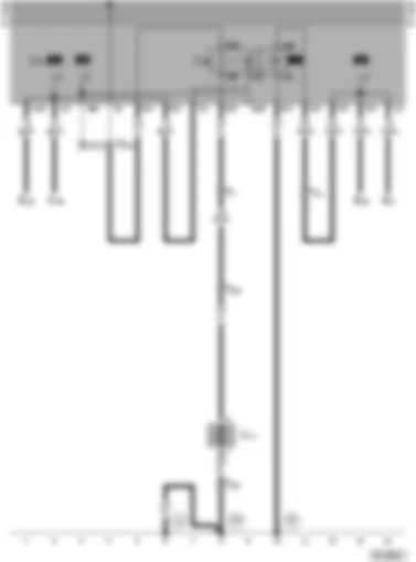 Wiring Diagram  VW POLO 1996 - Headlight washer system