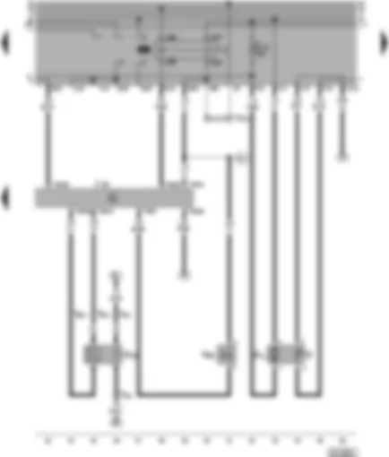 Wiring Diagram  VW POLO 1995 - Mono-Motronic control unit - Lambda probe - fuel supply system