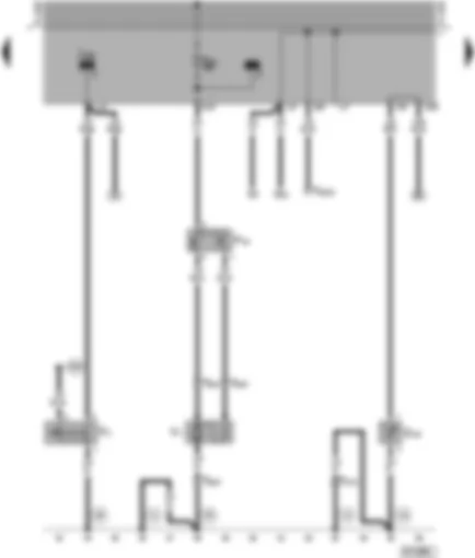 Wiring Diagram  VW POLO 1995 - Radiator fan - coolant shortage indicator sender