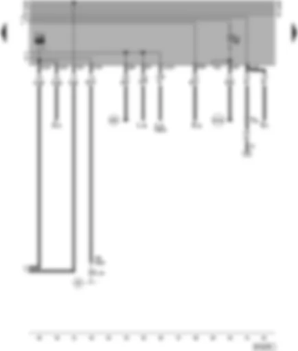 Wiring Diagram  VW POLO 1995 - Headlight dipper/flasher switch - parking light switch - rear fog light