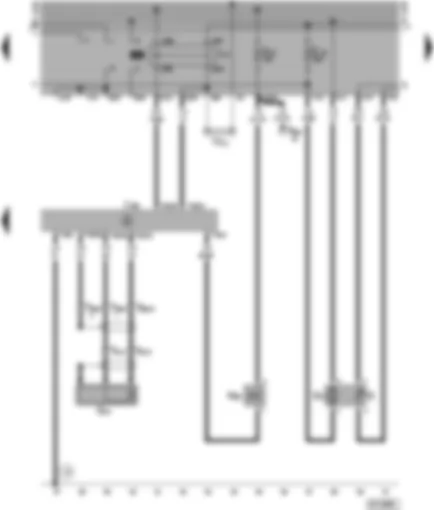 Wiring Diagram  VW POLO 1976 - 1AV control unit (injection system) - knock sensor - activated charcoal filter system - fuel supply system