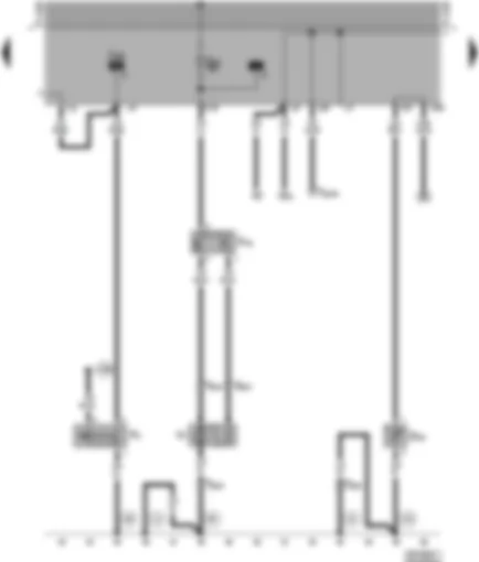 Wiring Diagram  VW POLO 1996 - Radiator fan - coolant shortage indicator sender