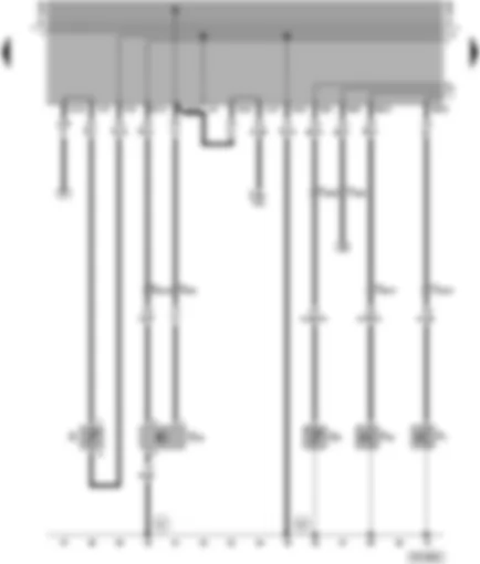 Wiring Diagram  VW POLO 1996 - Fuel level sender - speedometer sender - oil temperature sender - oil pressure switch