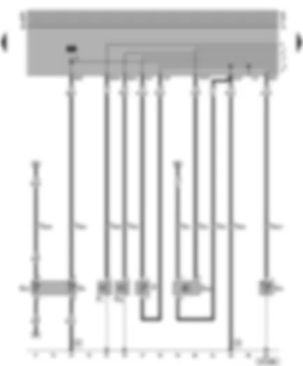 Wiring Diagram  VW POLO 1996 - Engine temperature sender - oil pressure switch - speedometer sender