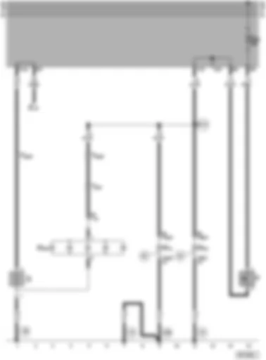 Wiring Diagram  VW POLO 1996 - Left brake light - right brake light - high level brake light - heated rear window