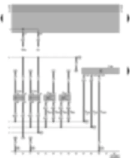Wiring Diagram  VW POLO 1997 - Anti–theft alarm system control unit