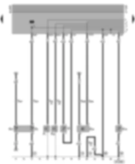 Wiring Diagram  VW POLO 1997 - Engine temperature sender - oil pressure switch - speedometer sender