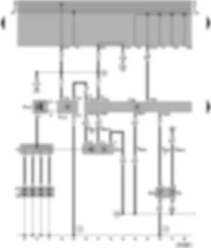 Wiring Diagram  VW POLO 1976 - 1AV control unit (injection system) - ignition system - Hall sender - coolant temperature sender