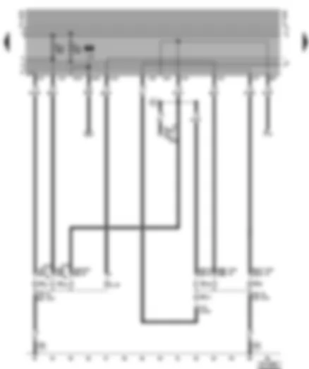 Wiring Diagram  VW POLO 1999 - Turn signal bulb rear - brake light - tail lights - rear fog light - reversing light