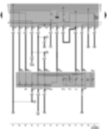 Wiring Diagram  VW POLO 1998 - Lighting switch - switches and instruments – lighting control - front and rear fog light switch