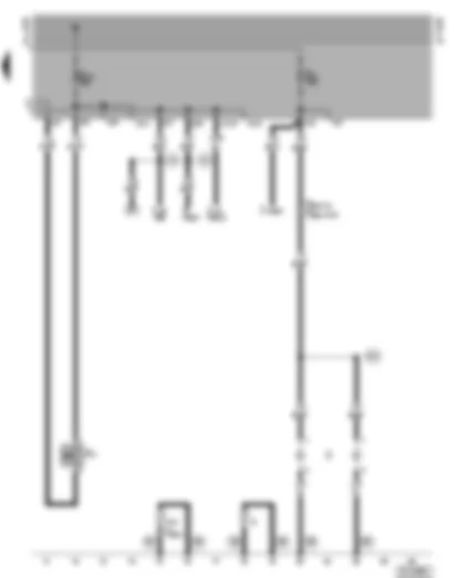 Wiring Diagram  VW POLO 1998 - Number plate light - reversing light switch