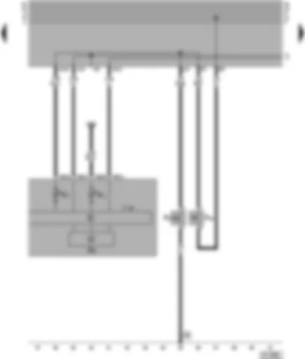 Wiring Diagram  VW POLO 1998 - Dash panel insert - rev. counter - handbrake warning switch and brake fluid level
