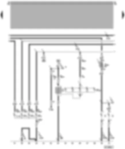 Wiring Diagram  VW POLO 1998 - Tail light - left brake light - rear fog light - number plate light - heated rear window