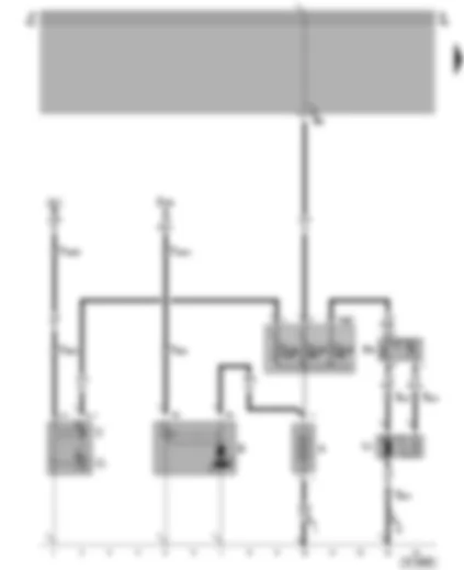 Wiring Diagram  VW POLO 1999 - Battery - starter - alternator - radiator fan