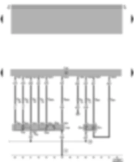 Wiring Diagram  VW POLO 2001 - 1AV control unit (injection system) - throttle valve control part - intake air temperature sender - intake manifold pressure sender