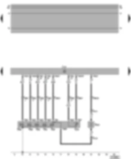 Wiring Diagram  VW POLO 2000 - Automatic gearbox control unit - solenoid valves - solenoid valve series resistor