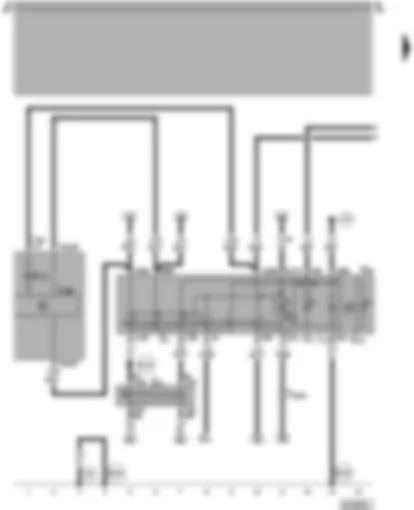 Wiring Diagram  VW POLO 2002 - Lighting switch - switches and instruments - lighting control - dash panel insert - rear fog light warning lamp - headlight dipper/flasher switch