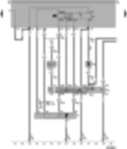 Wiring Diagram  VW POLO 1998 - Intermittent wiper switch - wiper motor - front and rear washer pump - intermittent wash and wipe relay - horn