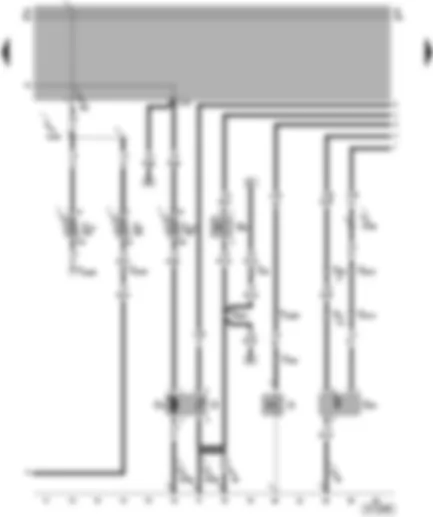 Wiring Diagram  VW POLO 1999 - Speedometer sender - coolant shortage indicator sender - fuel supply
