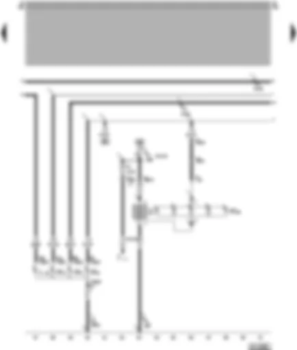 Wiring Diagram  VW POLO 2000 - Left tail light - left brake light - rear fog light - heated rear window