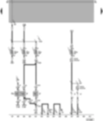 Wiring Diagram  VW POLO 1999 - Brake light switch - number plate light