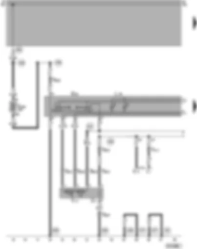 Wiring Diagram  VW POLO 2000 - Mirror adjustment switch - mirror adjustment motor (driver