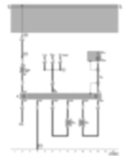 Wiring Diagram  VW POLO 1998 - Radio - front loudspeakers - electronically amplified roof aerials