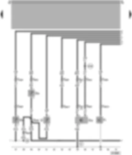 Wiring Diagram  VW POLO 1998 - Coolant shortage indicator sender - fuel gauge sender - speedometer sender - oil temperature sender - oil pressure switch