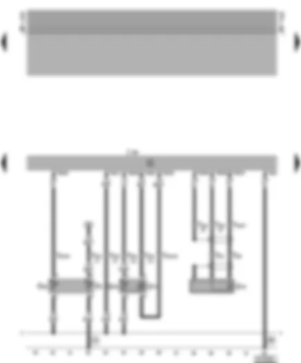 Wiring Diagram  VW POLO 1998 - Motronic control unit - coolant temperature sender - intake air temperature sender - intake manifold pressure sender - knock sensor