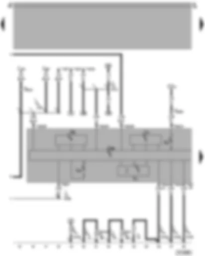 Wiring Diagram  VW POLO 1998 - Dash panel insert - rev. counter - self-diagnosis connection - odometer