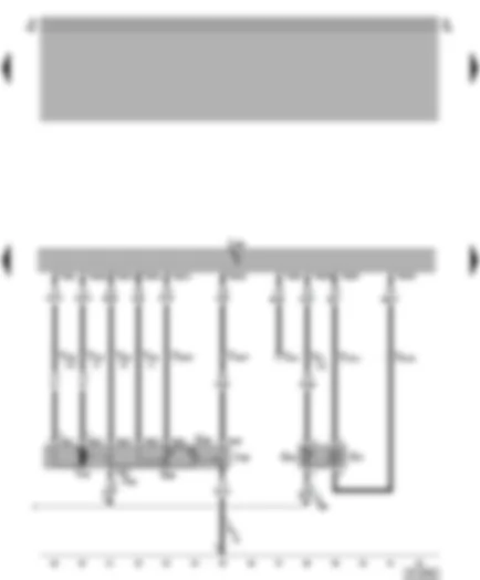 Wiring Diagram  VW POLO 2002 - 1AV injection system control unit - throttle valve module - intake air temperature sender - intake manifold pressure sender