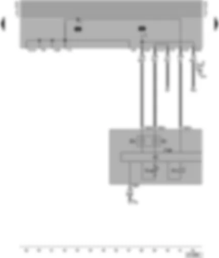 Wiring Diagram  VW POLO 1998 - Dash panel insert - fuel gauge - coolant shortage and coolant temperature indicator