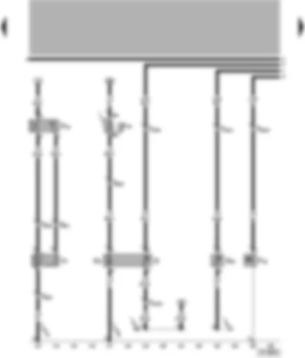 Wiring Diagram  VW POLO 2000 - Radiator fan thermo-switch - oil pressure switch (0.3 bar) - fuel gauge sender - fuel pump (pre-supply pump)