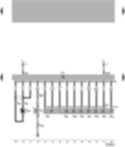 Wiring Diagram  VW POLO 2000 - Automatic gearbox control unit - kick-down switch - gearbox speed sender - oil temperature sender - solenoid valve 1 - solenoid valve 2 - solenoid valve 3