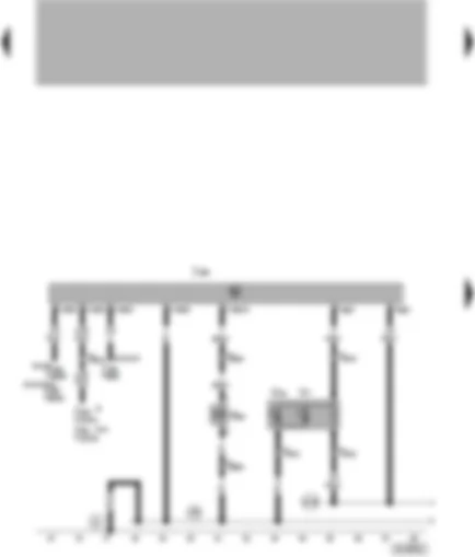 Wiring Diagram  VW POLO 2000 - Radiator fan control unit - air conditioner system - magnetic coupling - radiator fan - radiator fan right