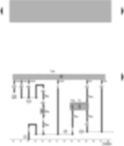 Wiring Diagram  VW POLO 2000 - Radiator fan control unit - air conditioner system magnetic coupling - radiator fan - radiator fan right