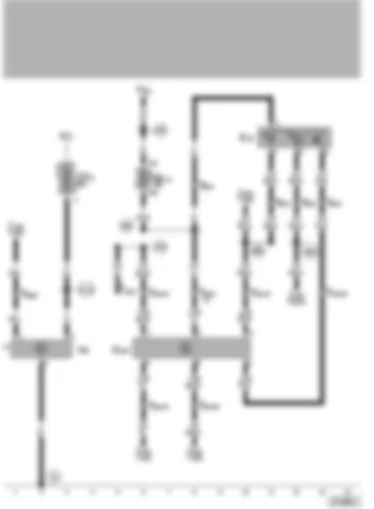 Wiring Diagram  VW POLO 2002 - Alarm system switch - interior monitoring sensor