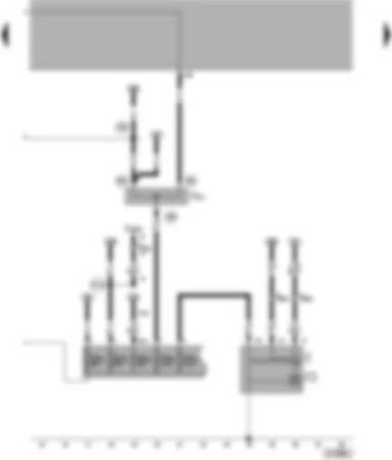 Wiring Diagram  VW POLO 2000 - Alternator - voltage regulator - terminal 30 junction box