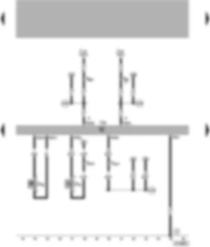 Wiring Diagram  VW POLO 2000 - Motronic control unit - clutch pedal switch - power assisted steering pressure switch