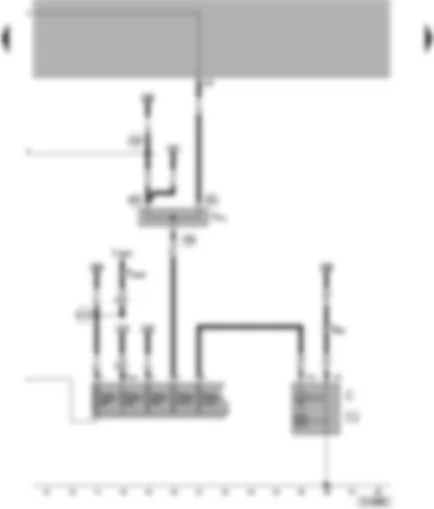 Wiring Diagram  VW POLO 2000 - Alternator - voltage regulator - terminal 30 junction box