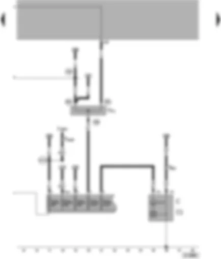 Wiring Diagram  VW POLO 2001 - Alternator - voltage regulator - terminal 30 junction box