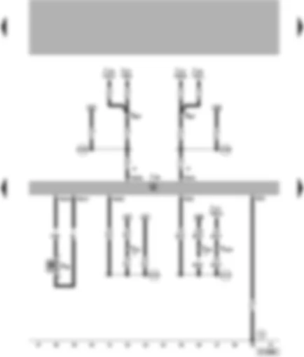Wiring Diagram  VW POLO 2001 - Simos control unit - power assisted steering pressure switch