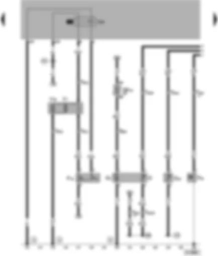 Wiring Diagram  VW POLO 2000 - Radiator fan thermo-switch - oil pressure switch (0.3 bar) - fuel gauge sender - fuel pump (pre-supply pump) - coolant shortage indicator sender