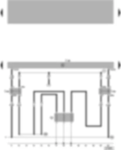 Wiring Diagram  VW POLO 2000 - Diesel direct injection system control unit - coolant heater element - high and low heat output relay