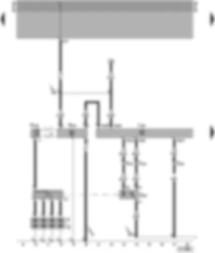 Wiring Diagram  VW POLO 2000 - Motronic control unit - ignition transformer - hall sender