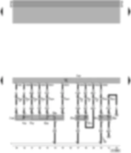 Wiring Diagram  VW POLO 2000 - Motronic control unit - throttle valve control unit - coolant temperature sender - intake air temperature sender