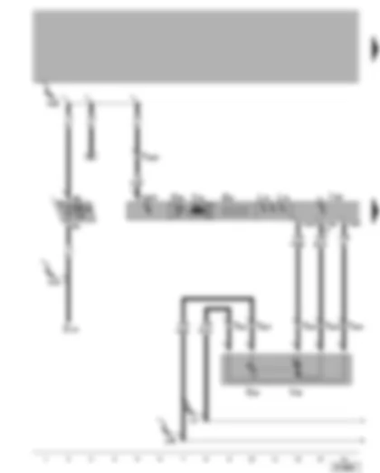 Wiring Diagram  VW POLO 2002 - Climatronic control unit - temperature flap control motor