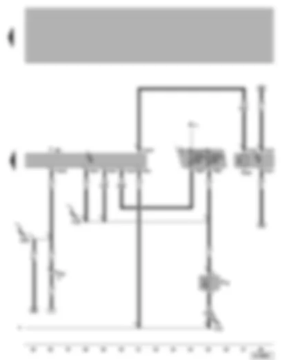 Wiring Diagram  VW POLO 2000 - Radiator fan control unit - radiator fan thermo-switch - high pressure sender