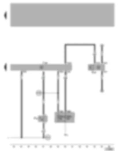 Wiring Diagram  VW POLO 2002 - Radiator fan control unit - radiator fan thermo-switch - high pressure sender